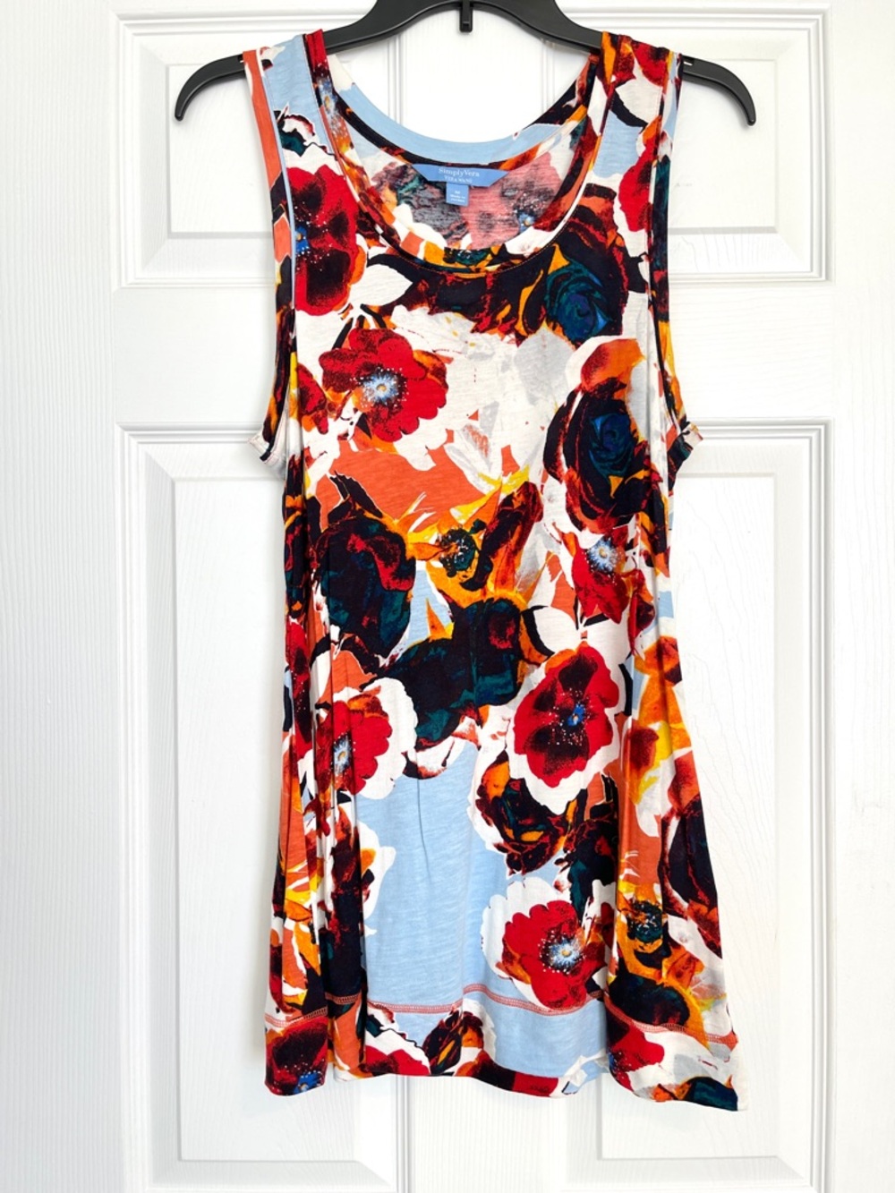 Simply Vera Vera Wang Multicolor Floral Tank Top